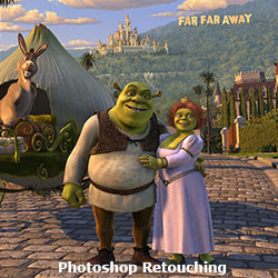 Shrek 2 Photoshop Retouching